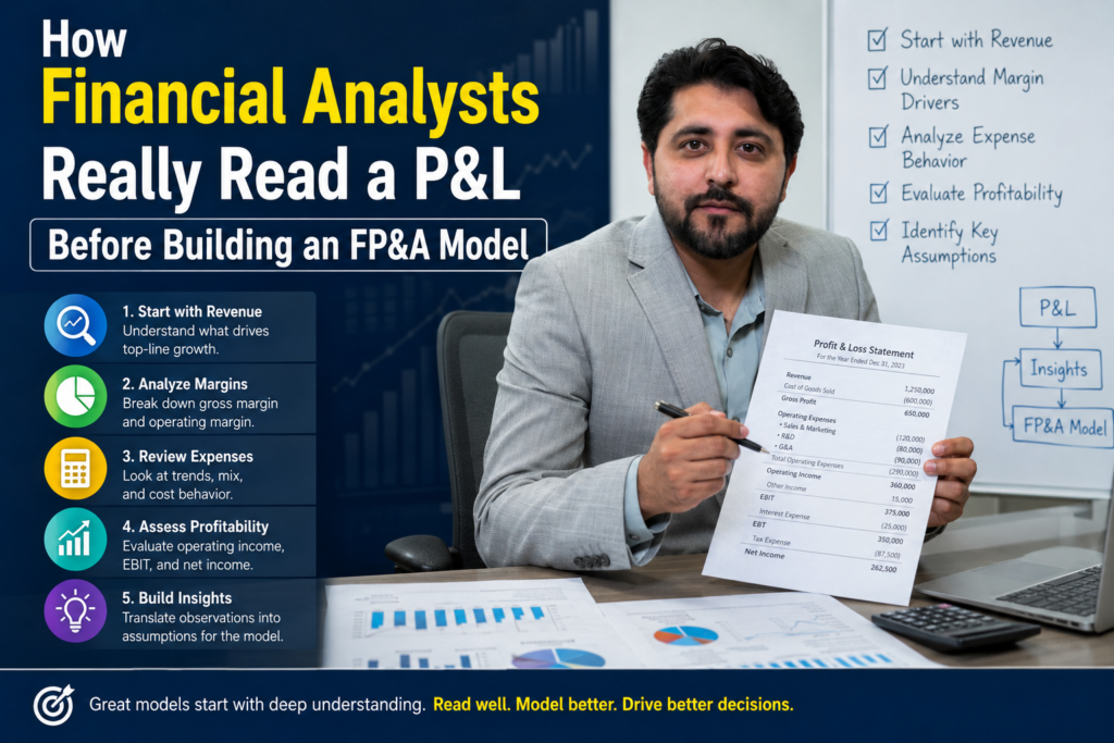 How Financial Analysts Really Read a P&L Before Building an FP&A Model