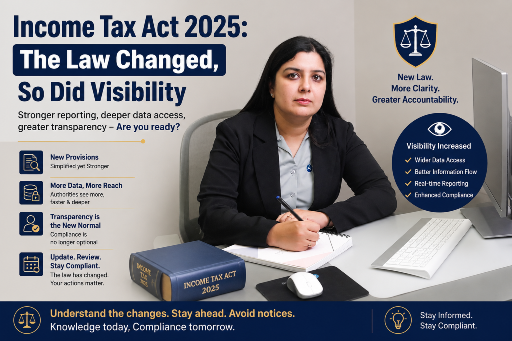 Income Tax Act 2025: The Law Changed, So Did Visibility