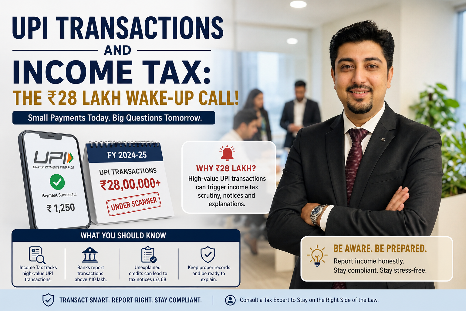 UPI Transactions and Income Tax: The ₹28 Lakh Wake-Up Call
