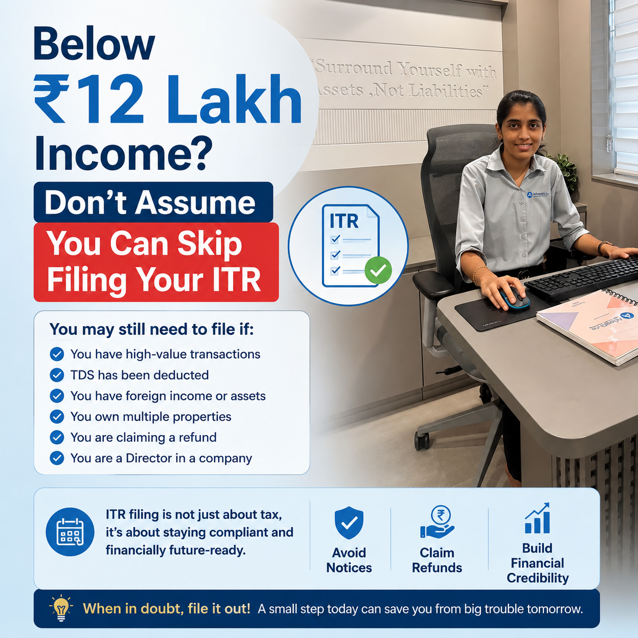 Income Below ₹12 Lakh? Why ITR Filing Below 12 Lakh Still Matters