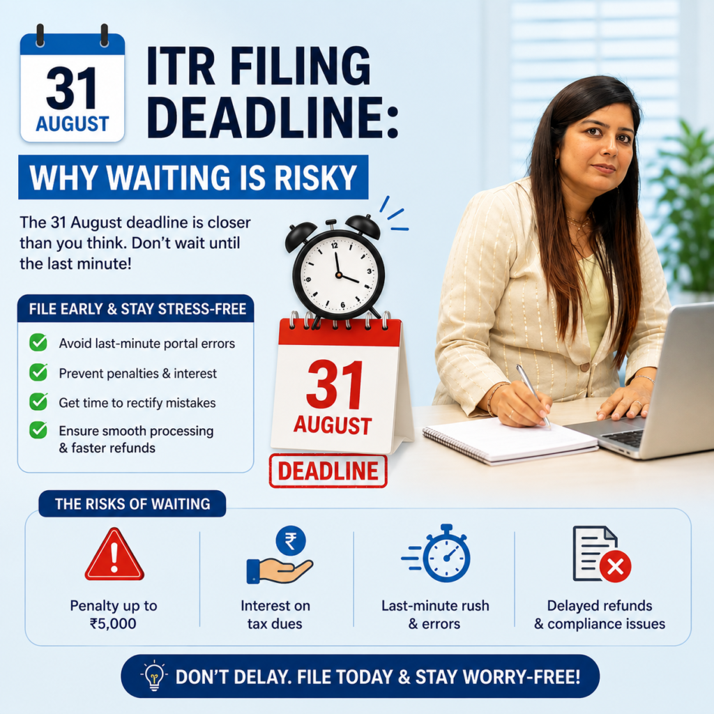 31 August ITR Filing Deadline: Why Waiting Is Risky