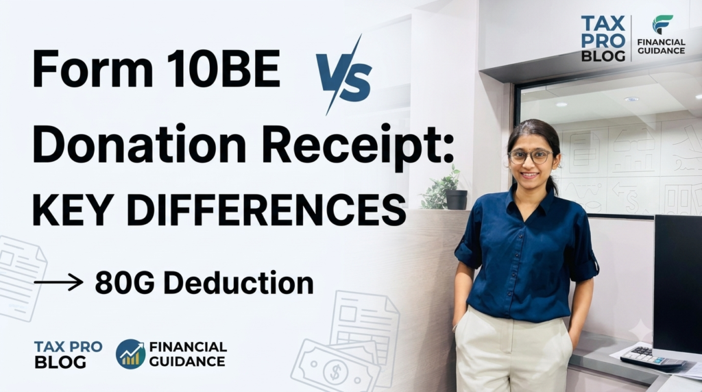 Form 10BE vs Donation Receipt: Claim Your Deduction Safely
